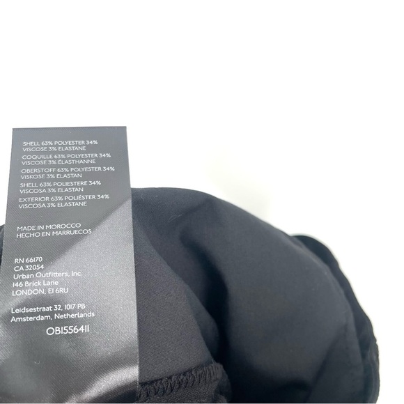 Free People NWT All For Me Slim Black Noir Trouser Business Casual Pant - Picture 8 of 8